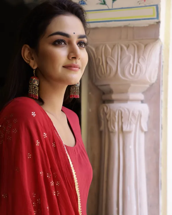 Red_Solid_Anarkali_Suit_With_Dupatta