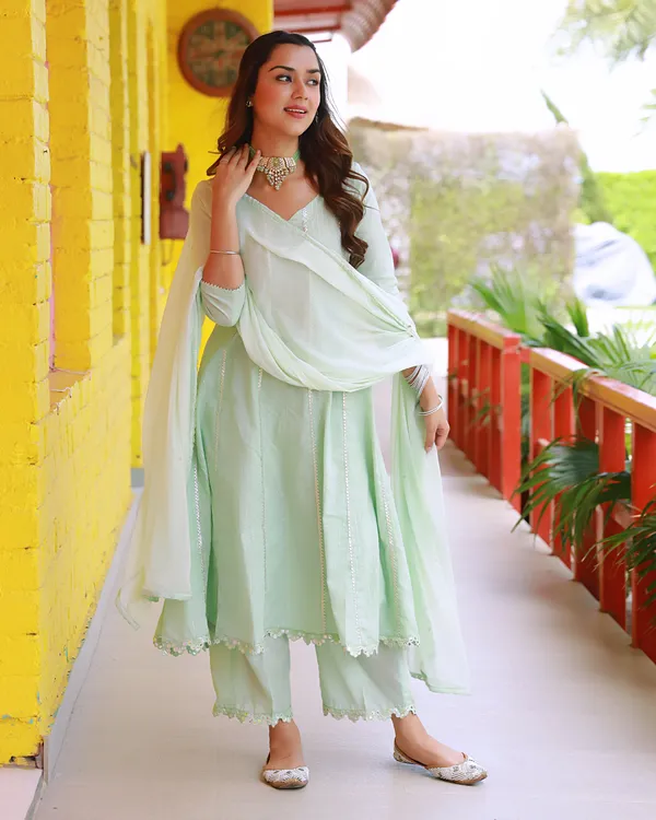 Green_Sitara_Lurex_A_Line_Suit_Set