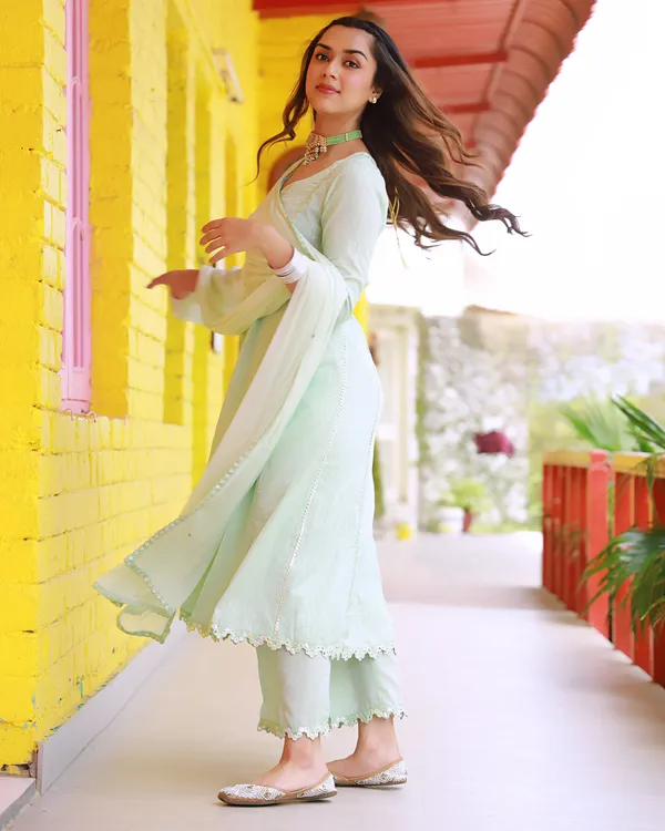 Green_Sitara_Lurex_A_Line_Suit_Set