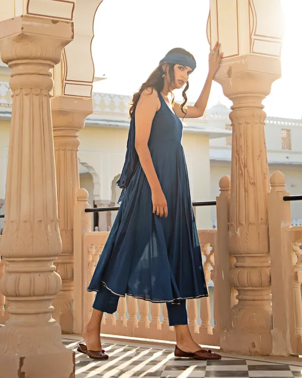 Navy_Blue_Solid_Royal_Mulmul_Anarkali_Suit
