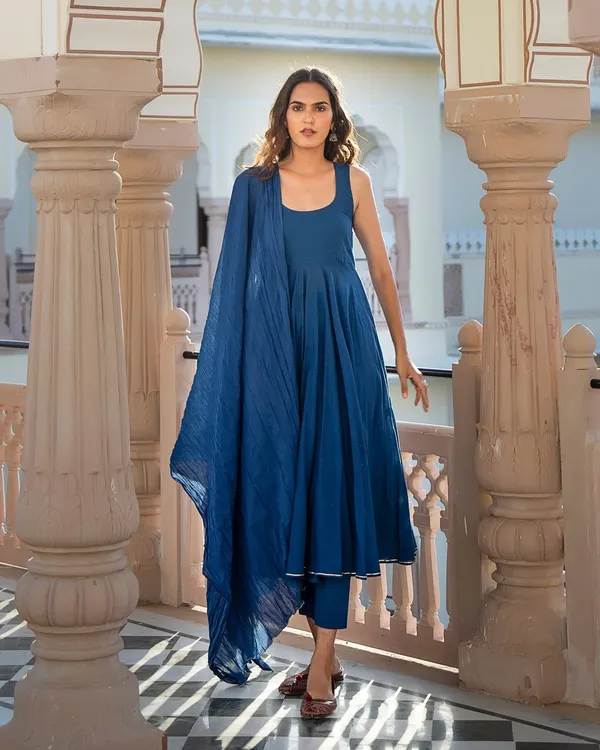 Navy_Blue_Solid_Royal_Mulmul_Anarkali_Suit