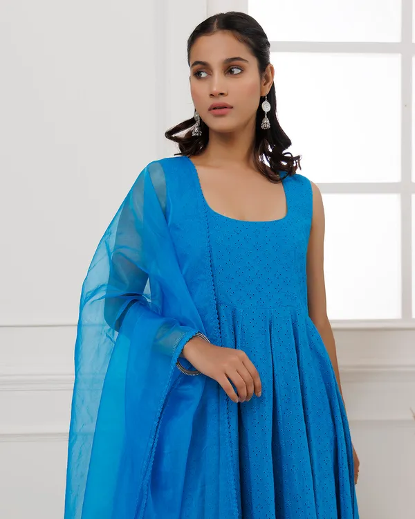 Blue_Turquoise_Schiffli_Sleeveless_Anarkali_Suit
