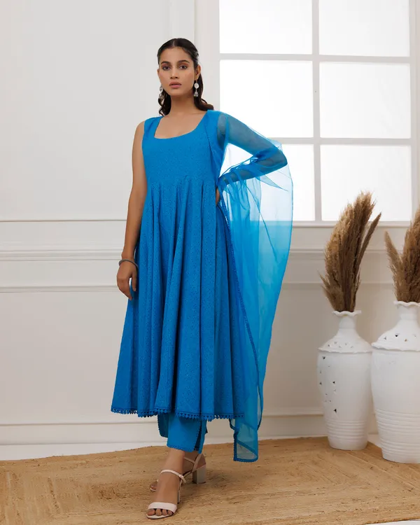 Blue_Turquoise_Schiffli_Sleeveless_Anarkali_Suit