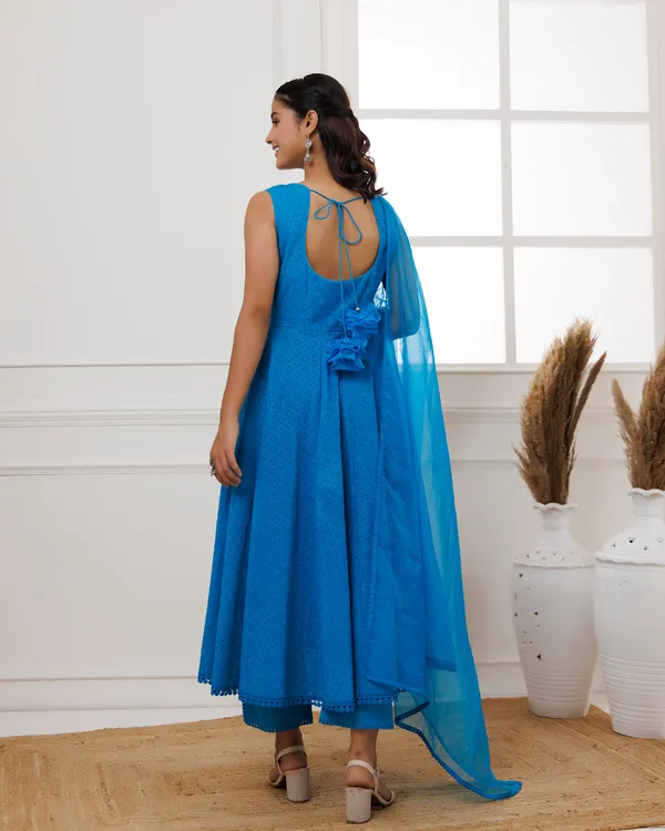 Blue_Turquoise_Schiffli_Sleeveless_Anarkali_Suit