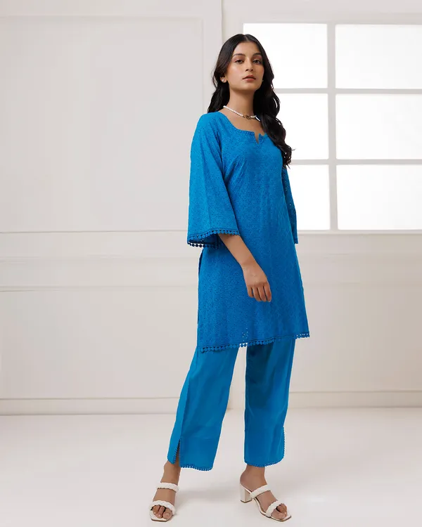 Blue_Turquoise_Schiffli_Kurta_Set