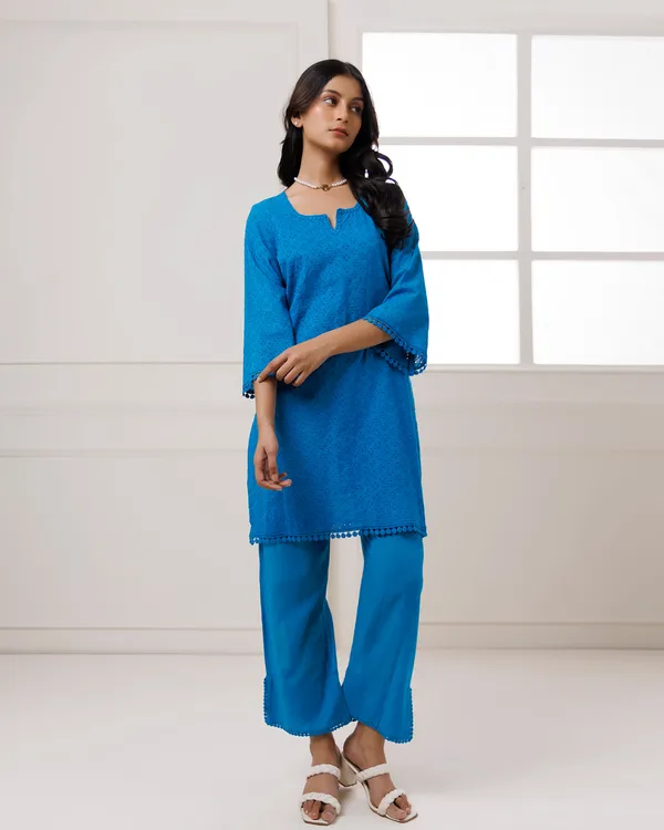 Blue_Turquoise_Schiffli_Kurta_Set