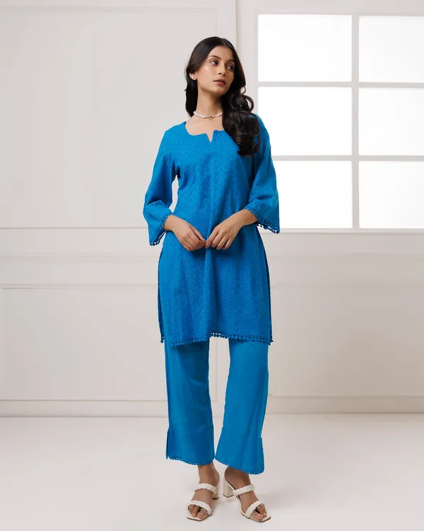 Blue_Turquoise_Schiffli_Kurta_Set