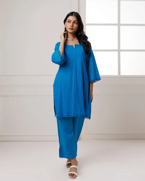 Blue_Turquoise_Schiffli_Kurta_Set