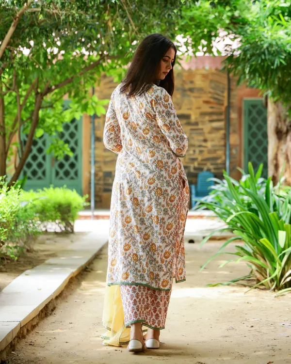Multicolour_And_Floral_Block_Print_Suit