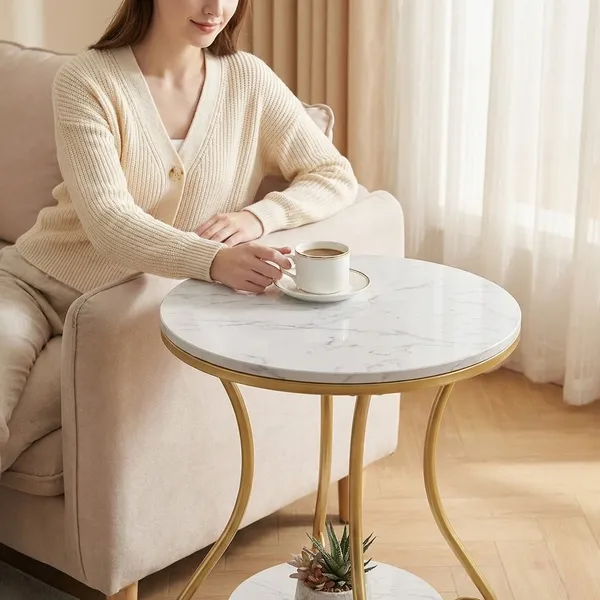 Modern_Round_Side_Table_With_Gold_Metal_Frame_And_Marble_Finish_Top