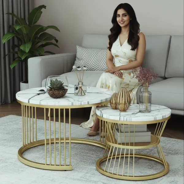 Luxury_Marble_Top_Nesting_Coffee_Table_Set_With_Gold_Metal_Frame_(Set_Of_2)