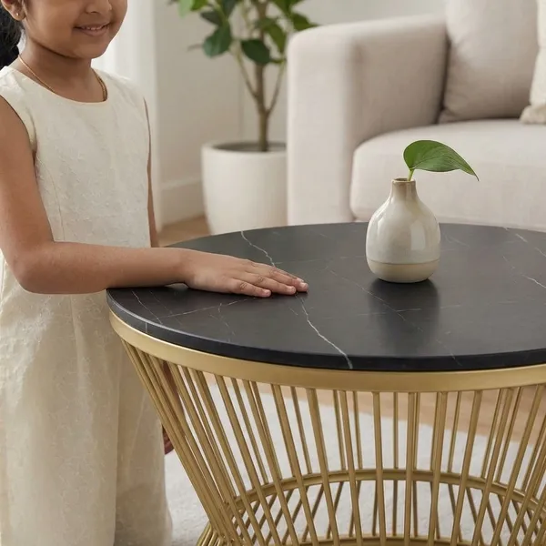 Modern_Nesting_Coffee_Tables_With_Gold_Metal_Frame_And_Black_Marble_Top_(Set_Of_2)