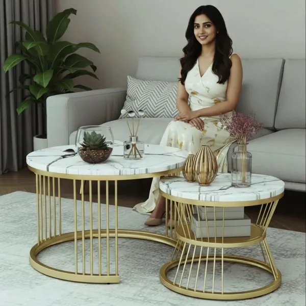 Luxury_Marble_Top_Nesting_Coffee_Table_Set_With_Gold_Metal_Frame_(Set_Of_2)