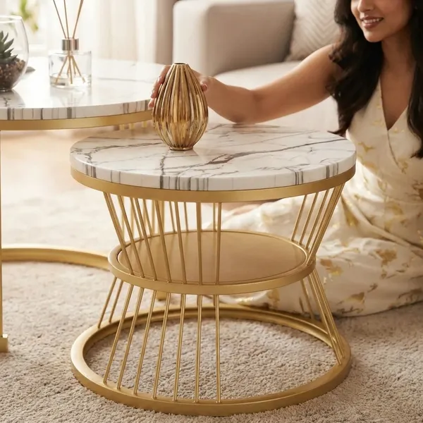 Luxury_Marble_Top_Nesting_Coffee_Table_Set_With_Gold_Metal_Frame_(Set_Of_2)