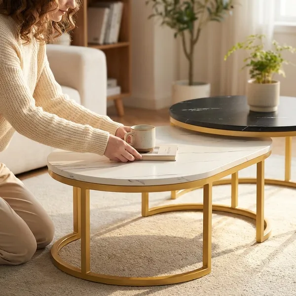 Modern_Nesting_Coffee_Table_Set_With_Marble_&_Black_Glass_Top_(Set_Of_2)