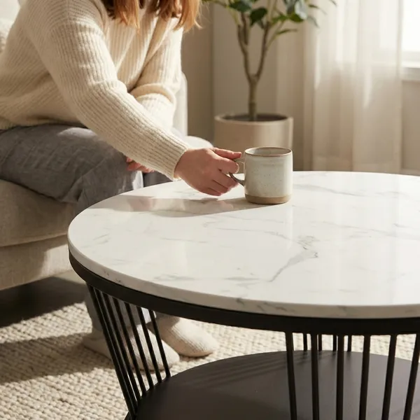 Modern_Round_Coffee_Table_With_White_Marble_Top_And_Black_Metal_Frame