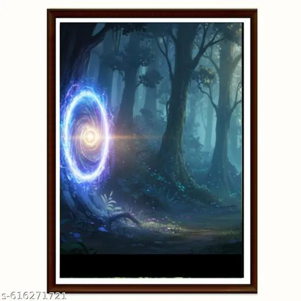 Enchanted_Forest_Wall_Art_Set_Of_3_Framed_Canvas_Natures_Prints_Fantasy_Mystical_Landscape_Decor_For_Home_And_Office