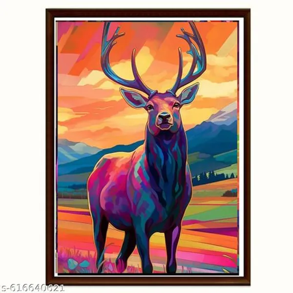 Vibrant_Wildlife_Wall_Art_Set_Of_3_Colourful_Animal_Paintings_Deer_Tiger_Elephant_Framed_Canvas_Prints_For_Home_Office_Decor