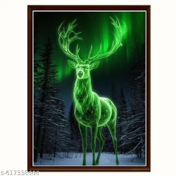 Mystical_Deer_Wall_Art_Set_Of_3_Blue_Green_Forest_Canvas_Prints_Modern_Framed_Natures_Decor_For_Living_Room_Bedroom_Office
