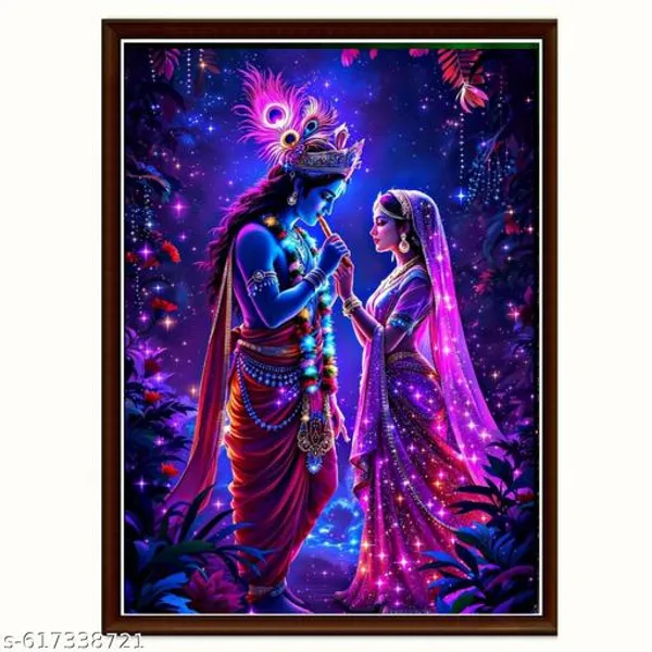 Divine_Spiritual_Wall_Art_Set_Of_3_Frames_Cosmic_Energy_Canvas_Prints_In_Blue_Purple_Framed_Abstract_Decor_For_Living_Room_Meditation_Room_Office