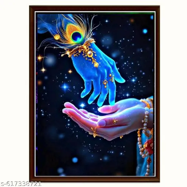 Divine_Spiritual_Wall_Art_Set_Of_3_Frames_Cosmic_Energy_Canvas_Prints_In_Blue_Purple_Framed_Abstract_Decor_For_Living_Room_Meditation_Room_Office