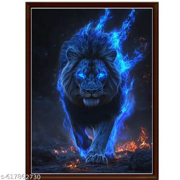 Wildlife_Wall_Art_Set_Of_3_Eagle_Tiger_Neoon_Effect_Paintings_Framed_Canvas_Prints_For_Living_Room_Modern_Home_Decor