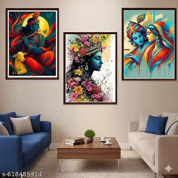 Divine_Krishna_Wall_Art_Set_Of_3_Frames_Abstract_Flute_Painting_Eleegant_Framed_Canvas_Prints_For_Living_Room_Home_Decor