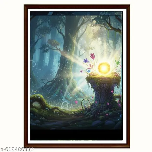 Mystical_Forest_Wall_Art_Set_Of_3_Frames_Enchanted_Natures_Canvas_Paintings_Logical_Framed_Landscape_Prints_For_Living_Room_Home_Decor