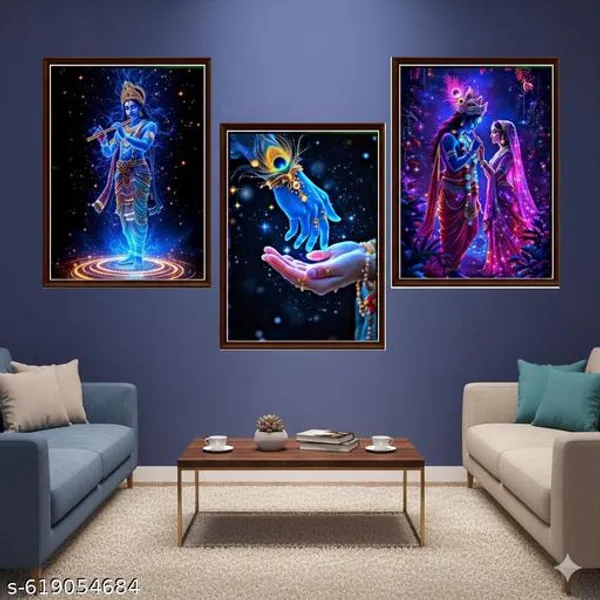 Spiritual_Energy_Wall_Art_Set_Of_3_Abstract_Cosmic_Aura_Canvas_Prints_Blue_Purple_Framed_Wall_Decor_For_Meditation_Room_Living_Room_Office