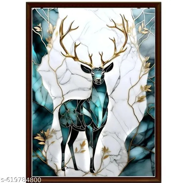 Modern_Deer_Wall_Art_Set_Of_3_Frames_Geometric_Floral_Canvas_Frames_Multicolor_Animal_Painting_For_Living_Room_Bedroom_Wall_Decor