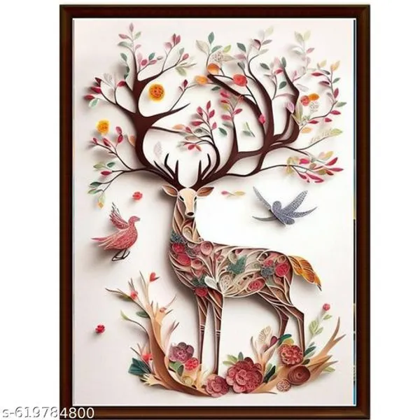 Modern_Deer_Wall_Art_Set_Of_3_Frames_Geometric_Floral_Canvas_Frames_Multicolor_Animal_Painting_For_Living_Room_Bedroom_Wall_Decor