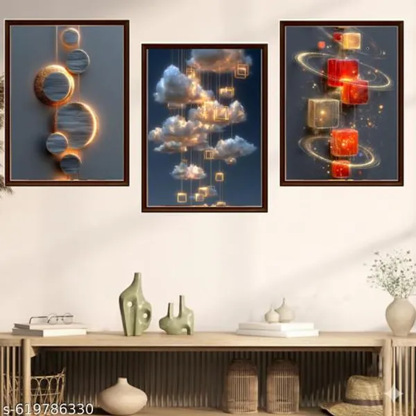 Modern_Abstract_Wall_Art_Set_Of_3_Celestial_Geometric_Canvas_Frames_Brown_Contemporary_Wall_Decor_For_Living_Room_Bedroom