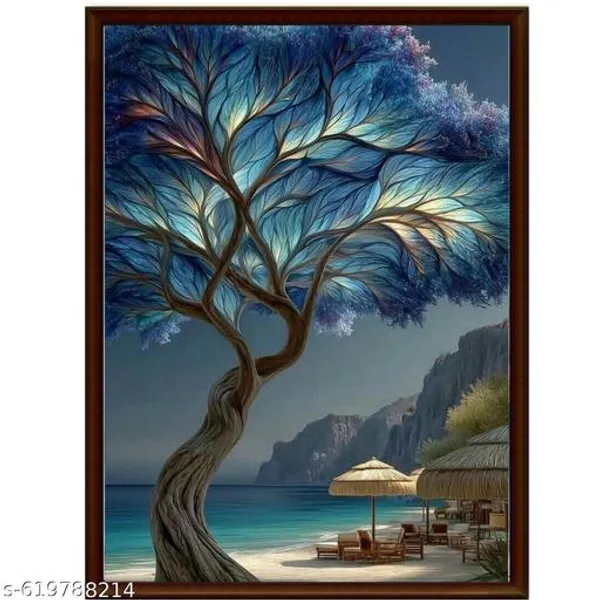 Coastal_Paradise_Wall_Art_Set_Of_3_Beach_Sailboat_Canvas_Frames_Blue_Tree_Seascape_Framed_Wall_Decor_For_Living_Room_Bedroom