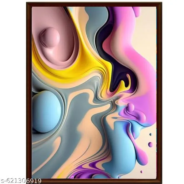 Modern_Abstract_Wall_Art_Set_Of_3_Pink_Blue_Fluid_Art_Framed_Prints_Stylish_Home_Living_Room_Wall_Decor