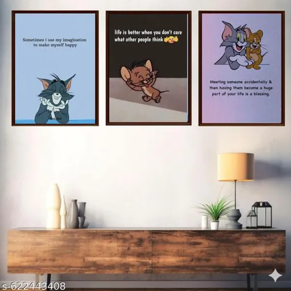 Motivational_Wall_Art_Set_Of_3_Frames_Cartoon_Quote_Prints_Framed_Inspirational_Posters_For_Home_Office_Kids_Room_Decor