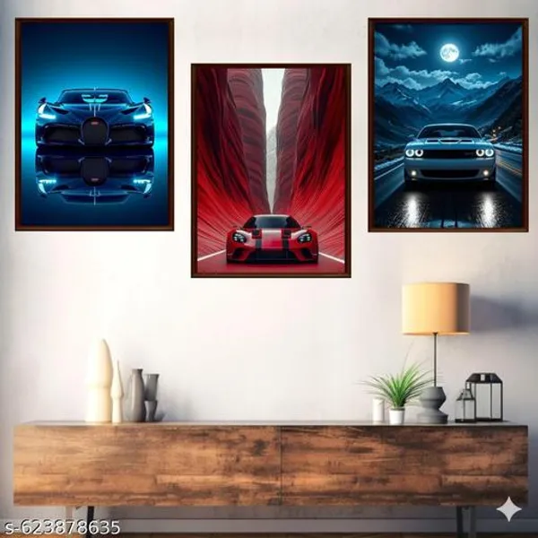 Luxury_Sports_Car_Wall_Art_Set_Of_3_Frames_Red_Blue_Framed_Canvas_Prints_Modern_Automotive_Wall_Decor_For_Home_Office