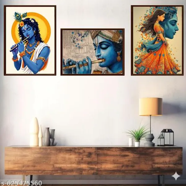 Divine_Indian_Spiritual_Wall_Art_Set_Of_3_Frames_Blue_Orange_Canvas_Prints_Framed_Cultural_Home_Decor_For_Living_Room_Temple_Office