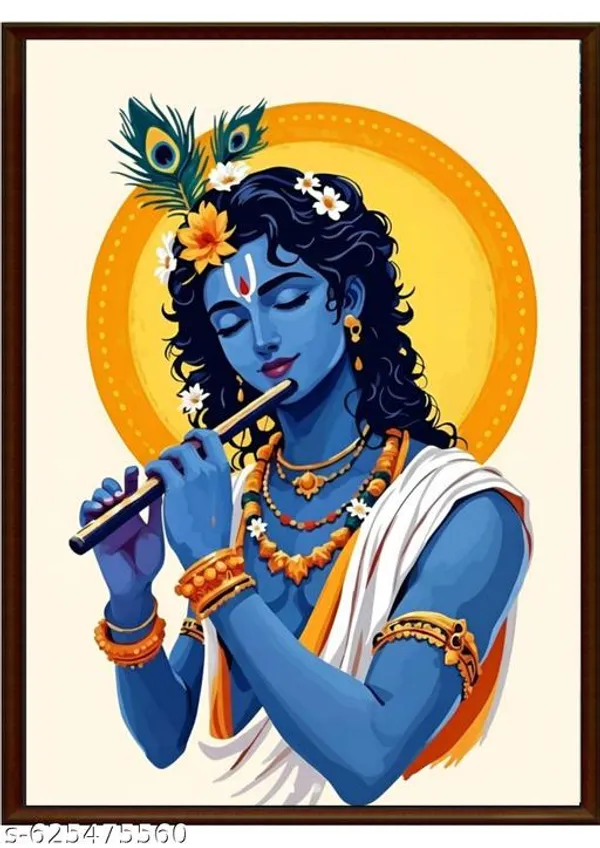 Divine_Indian_Spiritual_Wall_Art_Set_Of_3_Frames_Blue_Orange_Canvas_Prints_Framed_Cultural_Home_Decor_For_Living_Room_Temple_Office