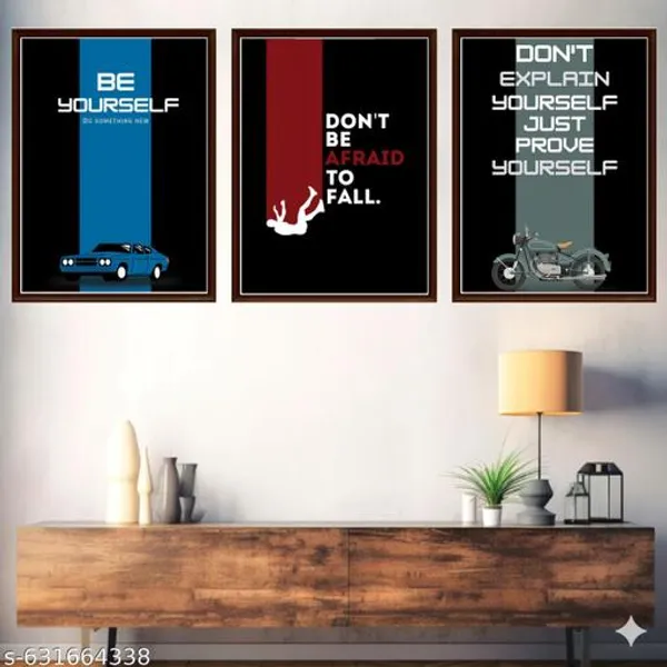 Vintage_Car_Bike_Motivational_Wall_Art_Set_Of_3_Frames_Retro_Garage_Posters_For_Men_Black_Framed_Quote_Canvas_For_Home_Office_Decor