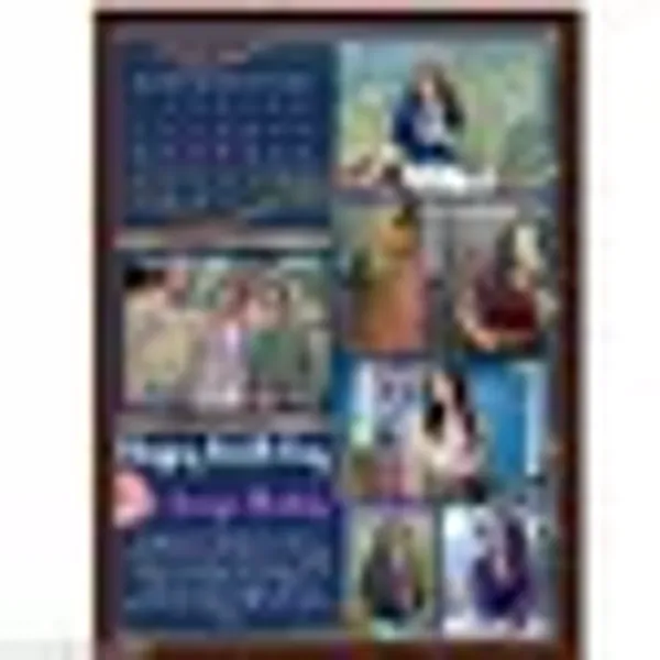 Personalized_Birthday_Photo_Collage_Frame_Navy_Blue_Digital_Calendar_Design_A4_Size_Wall_Decor_Custom_Multiple_Photos_Gift_Frame