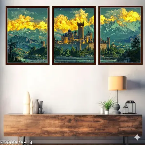 Castle_Landscape_3_Piece_Wall_Frame_Set_Modern_Wooden_Framed_Wall_Painting_For_Living_Room_Bedroom_Office_Decor