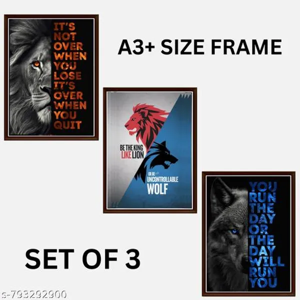 Set_Of_3_Motivational_Lion_Wolf_Wall_Frames_Inspirational_Quote_Wall_Art_15_X_21_Inch_Premium_Wall_Decor_For_Living_Room_Office_Bedroom