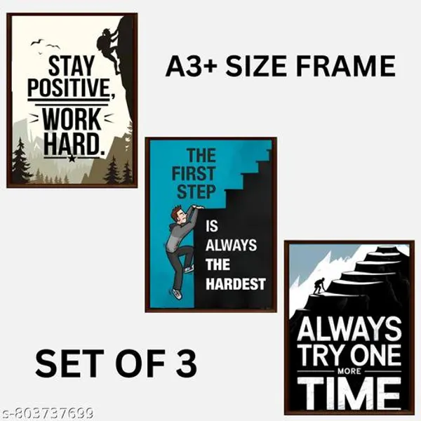 Motivational_Quotes_Wall_Frame_Set_Of_3_15X21_Inch_A3_Size_Stay_Positive_Work_Hard_Posters_Office_Study_Room_Gym_Wall_Decor_Frames