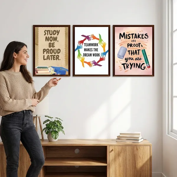 Inspirational_Wall_Art_Set_Of_3_Frames_Teamwork_Study_Quote_Posters_Framed_Motivational_Canvas_Prints_For_Office_Classroom_Home_Decor