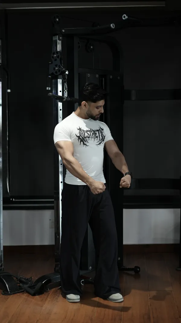 Shadow_Drip_Series_:_White_-_Blood_Ritual_Compression_T_Shirt