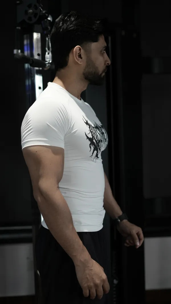 Shadow_Drip_Series_:_White_-_Blood_Ritual_Compression_T_Shirt