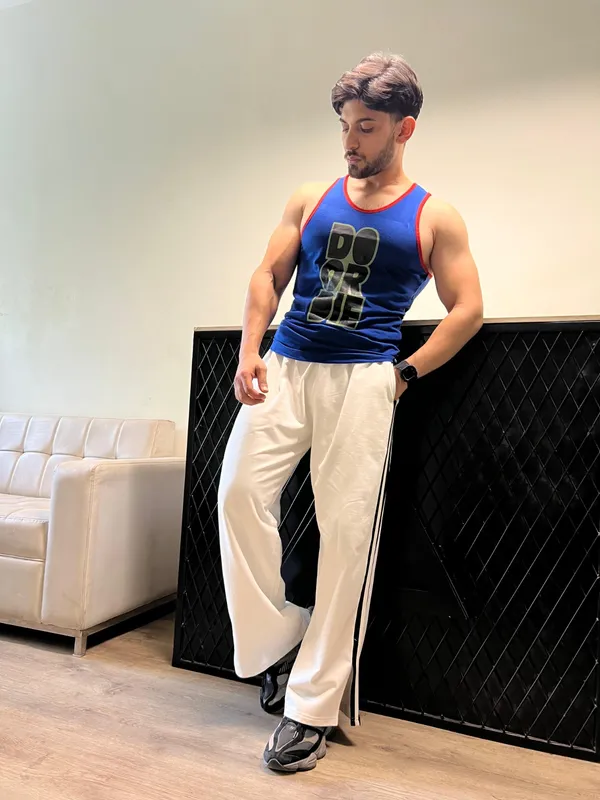 Mens_Blue_&_Red_Athletic_Tank_Top_With_Logo_Print