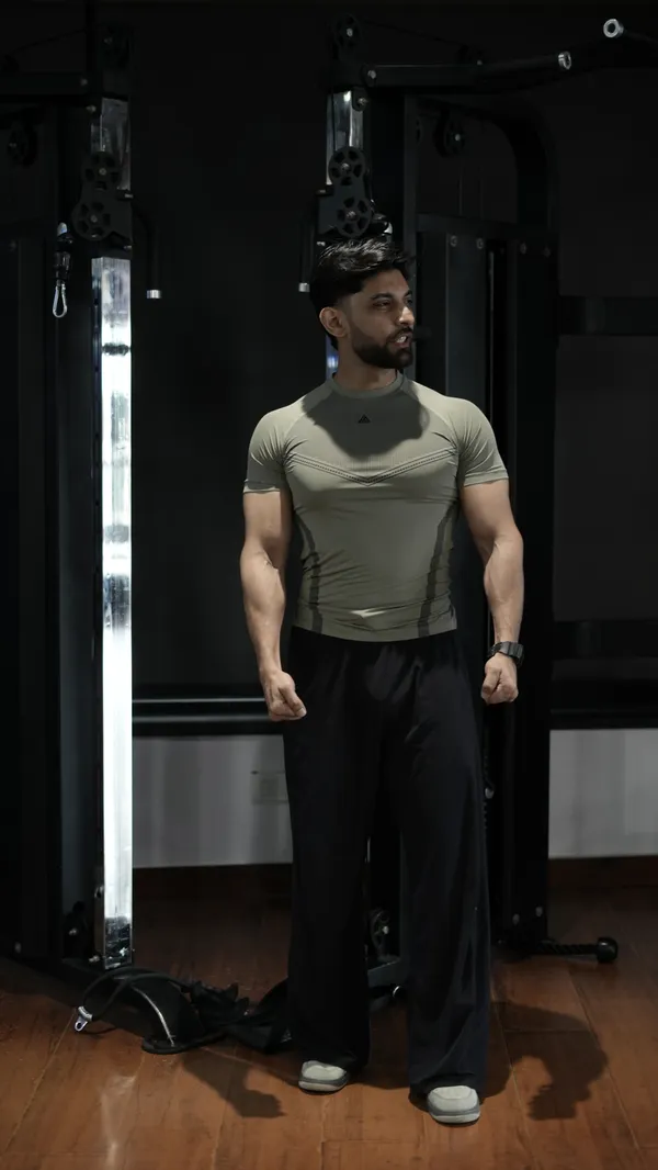 Shadow_Drip_Series_:_Olive_N_Black_-_Velocity_Compression_T_Shirt