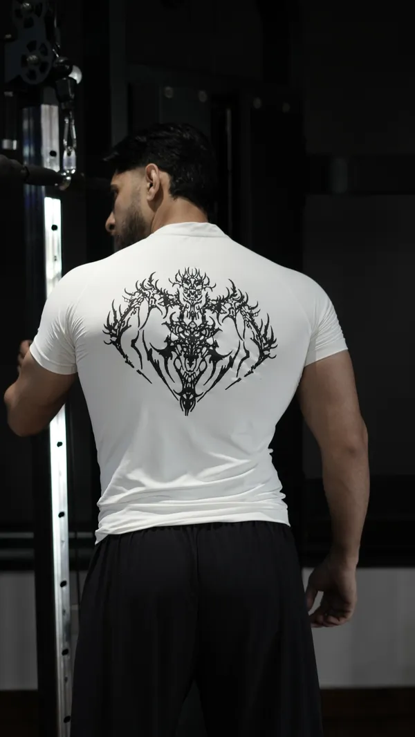 Shadow_Drip_Series_:_White_-_Blood_Ritual_Compression_T_Shirt