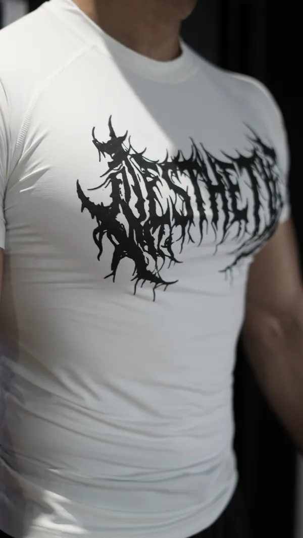 Shadow_Drip_Series_:_White_-_Blood_Ritual_Compression_T_Shirt